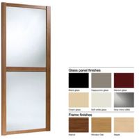 Made To Measure Shaker 2 Panel Glass Sliding Wardrobe Door (W)914-1059mm