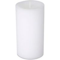 Spaas Rustic White Wool Pillar Candle Medium