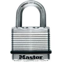 Master Lock Excell Stainless Steel Double Ball Bearing Lock Octagonal Open Shackle Padlock (W)45mm