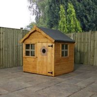 4X4 Wooden Playhouse With Base