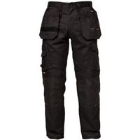 DeWalt Pro Tradesman Black Work Trousers W32" L33"