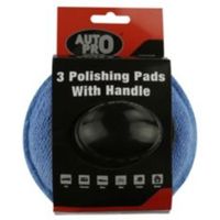 Autopro Accessories Microfibre Polishing Pads Pack Of 3