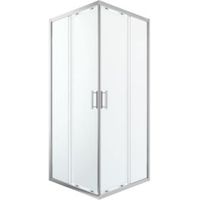 Cooke & Lewis Beloya Square Shower Enclosure With Corner Entry Double Sliding Door (W)900mm (D)900mm