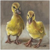 Ducklings Canvas Art (W)400mm (H)400mm