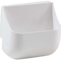Compactor Home Hang-It White Small Plastic Curved Box