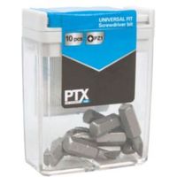 PTX PZ1 Standard Screwdriver Bit Set 25mm Pack Of 10