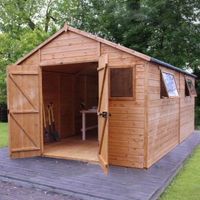 16X10 Shiplap Timber Workshop With Assembly Service