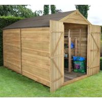 8X10 Apex Overlap Wooden Shed With Assembly Service - 5013053152485