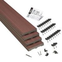 Trex® Moroccan Red Composite Deck Board (T)24mm (W)140mm (L)2400mm Pack Of 4