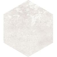 Urban White Matt Concrete Effect Hexagon Ceramic Wall Tile Pack Of 50 (L)150mm (W)173mm