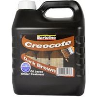 Bartoline Dark Brown Matt Creocote Wood Treatment 4L