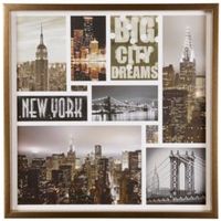 Big City Dreams Collage Framed Print (W)60cm (H)60cm
