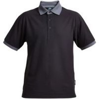 Rigour Black & Grey Polo Shirt Large - 5397007172942