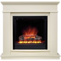 Be Modern Avalon Ivory Effect LED Electric Fire Suite - 5030478576016