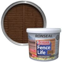 Ronseal 5 Year Fence Life Medium Oak Matt Shed & Fence Stain 9L