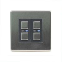 LightwaveRF Double Stainless Steel Dimmer Switch