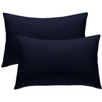 Chartwell Plain Housewife Navy Pillow Case Pack Of 2