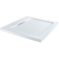 Low Profile Square Shower Tray With Hidden Waste (L)760mm (W)760mm (D)40mm