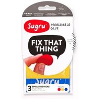 Sugru Mouldable Glue Multicolour Pack Of 3