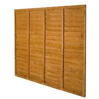 Premier Traditional Overlap Fence Panel (W)1.83m (H)1.83m Pack Of 4