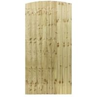 Grange Timber Arched Feather Edge Gate (H)1.8m (W)0.9m