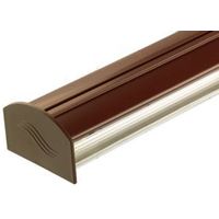 Corotherm Brown Glazing Bar Cap & Base (H)50mm (W)50mm (L)4000mm