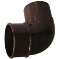 Floplast Round 92.5 ° Gutter Downpipe Offset Bend (Dia)68mm Brown