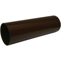 Floplast Round Gutter Downpipe (Dia)68mm (L)2.5m Brown
