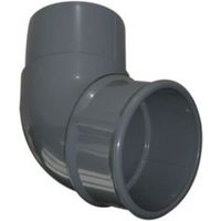 Floplast Round 112.5 ° Gutter Downpipe Offset Bend (Dia)68mm Grey