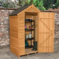 4X3 Apex Overlap Wooden Shed - 5013053150603