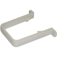 Floplast Square Gutter Downpipe Clip (Dia)65mm White Pack Of 1