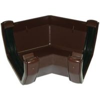 Floplast Square 135 ° Gutter Angle (Dia)114mm Brown