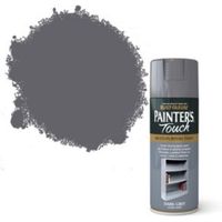 Rust-Oleum Painter's Touch Dark Grey Gloss Decorative Spray Paint 400 Ml