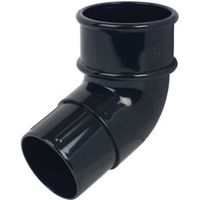 Floplast Miniflo 112.5 ° Gutter Downpipe Offset Bend (Dia)50mm Black