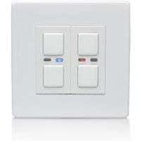 LightwaveRF 2-Way Double White Slave Dimmer Switch