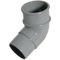 Floplast Miniflo 112.5 ° Gutter Downpipe Offset Bend (Dia)50mm Grey