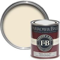 Farrow & Ball White Tie No.2002 Mid Sheen Estate Eggshell Paint 750 Ml