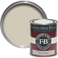 Farrow & Ball Shaded White No.201 Mid Sheen Estate Eggshell Paint 750 Ml