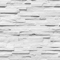 Fine Décor Ledgestone White Stone Wallpaper