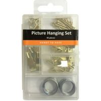 B&Q Handy To Have Picture Hanging Kit 45 Piece