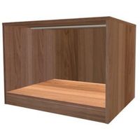 Darwin Modular Walnut Effect Midi Bedside Cabinet (H)546mm (W)750mm