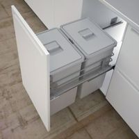 IT Kitchens 400mm Integrated Pull-Out Kitchen Bins 48L