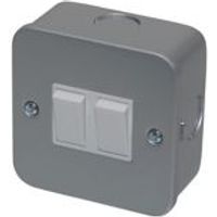Propower 10A 2-Way Silver Light Switch - 5060038169259