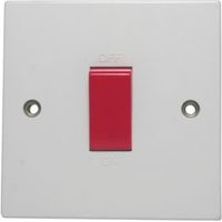 Propower 45A Double Pole White Switch - 5060038169563