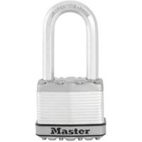 Master Lock Excell Laminated Steel 4 Pin Tumbler Cylinder Keyed Open Shackle Padlock (W)50mm