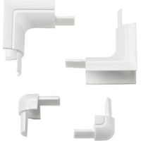 D-Line ABS Plastic White Trunking Accessories (W)16mm Pack Of 4 - 5060125596258