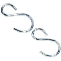 Diall Zinc Plated Steel S Hook Pack Of 2 - 3663602920823