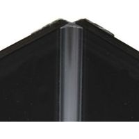 Vistelle Black Shower Panelling Internal Corner (L)2.5m (W)25mm