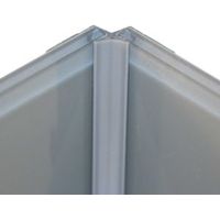 Vistelle Grey Shower Panelling Internal Corner Joint (L)2.5m (W)25mm
