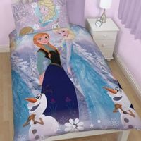 Disney Frozen Disney Frozen Anna & Elsa Blue & Purple Single Bed Cover Set